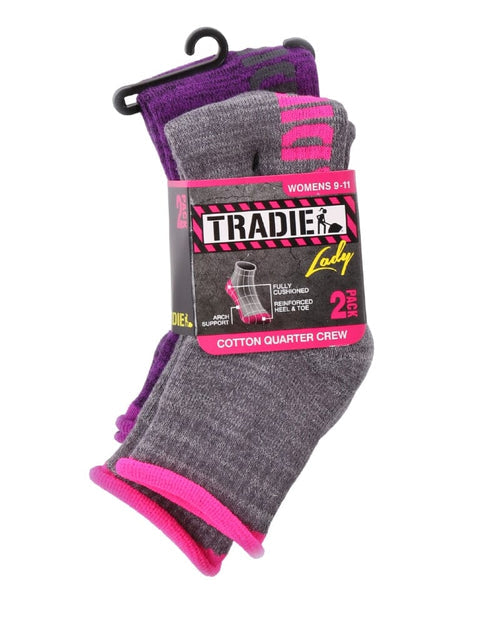 Tradie | Cotton Blend Quarter Crew Sock