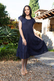 ORIENTIQUE | Cotton Gauze Dress Bias Pockets