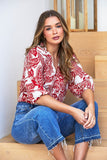 JUMP | Bohemia Ruffle Neck Top