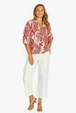 JUMP | Bohemia Ruffle Neck Top