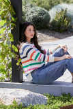 JUMP FUN STRIPE PULLOVER | MULTI 60611073A