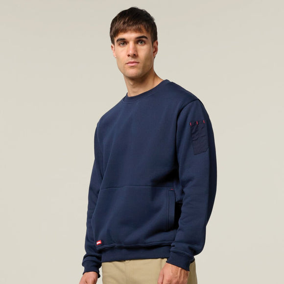 Hard Yakka Plain Fleece Crew