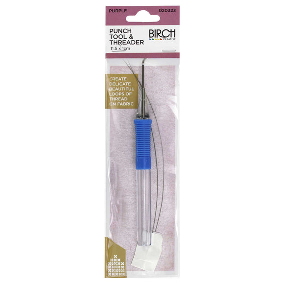 Fine Thread Plastic Handle Punch Tool | Purple