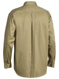 Open Front Original Cotton Drill Shirt L/S | Khaki