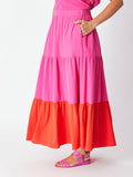 Prudence Upcycle Duo Skirt | Hot Pink