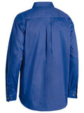 BISLEY Closed Front Cotton Drill Shirt L/S | Royal (BSC6433)