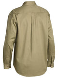 Bisley Closed Front Cotton Drill Shirt L/S | Khaki