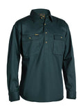 BISLEY Closed Front Cotton Drill Shirt L/S | Bottle( BSC6433)