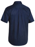 BISLEY Original Closed Front Cotton Drill Shirt S/S | Navy(BSC6433)