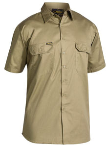 Open Front Cool Vent Shirt S/S | Khaki