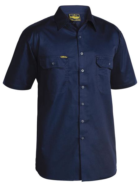 Open Front Cool Vent Shirt S/S | Navy