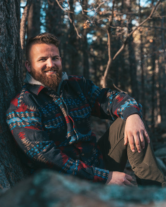 Mens Elliot Shirt Jacket | Navy