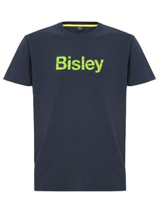 Bisley Cotton Logo Tee | Navy