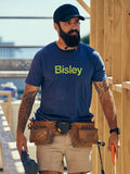 Bisley Cotton Logo Tee | Navy