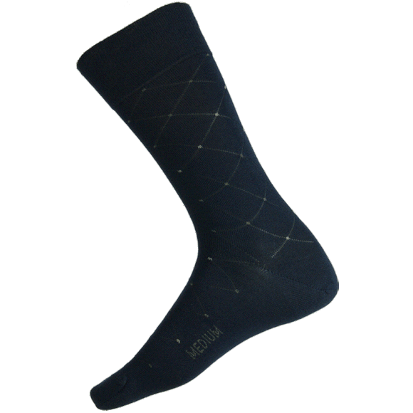 H/L 85% Mercerised Cotton Health Sock® | Net Diamond
