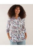 Pintuck Print Shirt