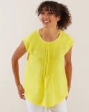 Pintucked Raglan Top | Sunshine