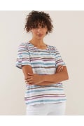 Rustic Stripe Print Tee