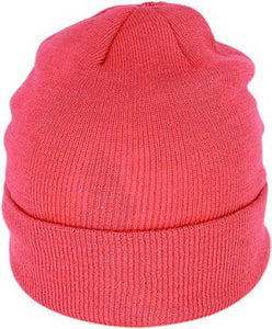 Acrylic knit Thinsulate Lined Beanie | Coral