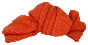 Rib Knit Scarf | Rust