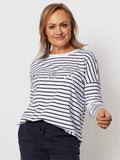 Threadz Triple Kiss Stripe Tee