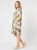 Tropical Linen Dress