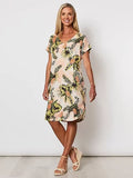 Tropical Linen Dress