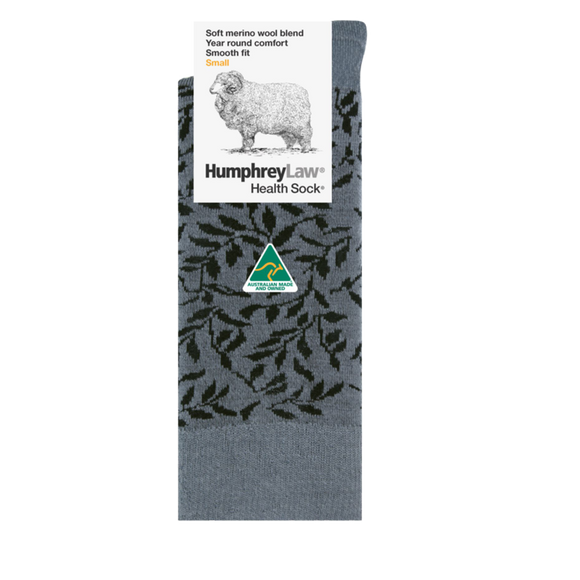 H/L Fine Merino Wool Health Sock® | Leaves