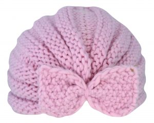 Infant Knit Bow Pull On Beanie | Blush