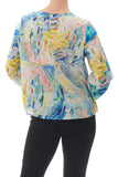 Thorne Long Sleeve Top | Thorne-Blue