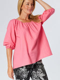 Pippa Puff Sleeve Linen Top