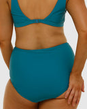 Hi Waist Control Bikini Bottom | Harbour Blue