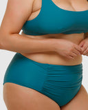Hi Waist Control Bikini Bottom | Harbour Blue