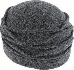 Boiled Wool Cloche | Charcoal