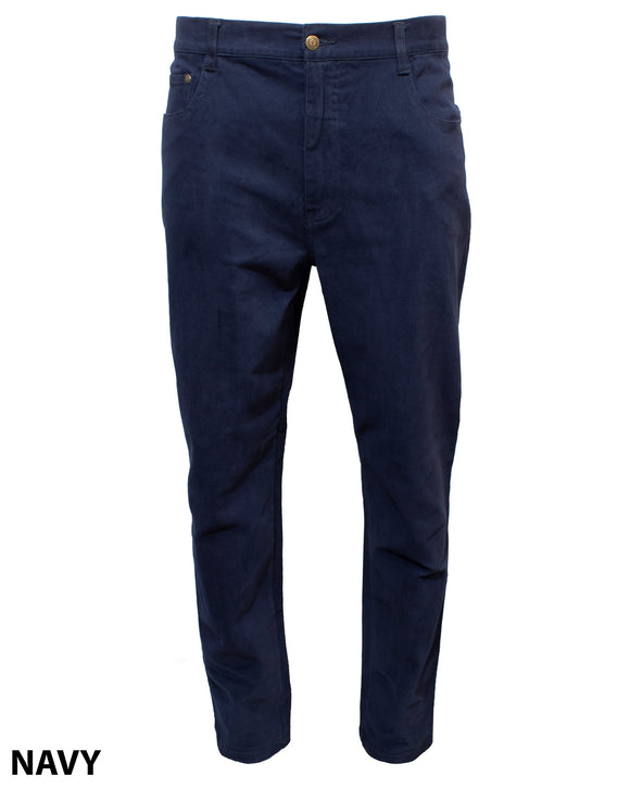 Pilgrim Men's 5 Pocket Western Moleskin Jean| Navy
