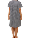 Schrank Stripe Cotton Jersey Nightie -Navy