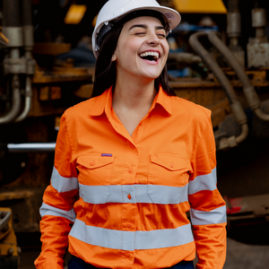 Light Weight Shirt L/S HiVis Reflective | Orange