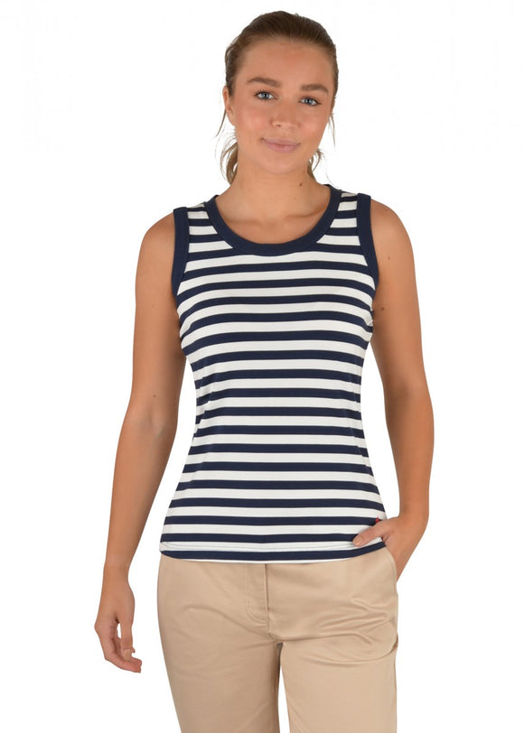 Eva Stripe Tank | Navy/White