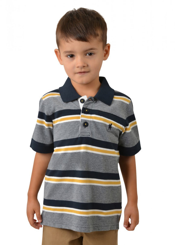 Thomas Cook Boys Wendal 1-PKT Polo S/S | Navy/Gold