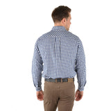 Thomas Cook Sweeney Check L/S Shirt |Navy/White check