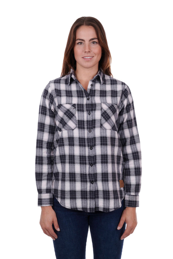 Hotham Thermal Check L/S Shirt | Black