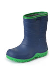 Kids Norfolk Gumboot | Blue/Green & Bright Pink/Navy