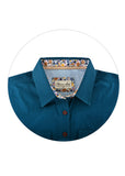 THOMAS COOK | Womens Contrast Light 1/2 Placket L/S Shirt