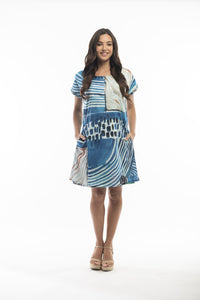 Alberobello Dress Shift Short Sleeve Reversible