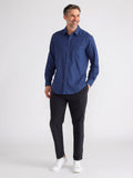 Lautner Cotton Brush Shirt | Ink