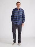 Benny Cotton Brush Shirt | Galactic Cobalt