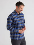 Benny Cotton Brush Shirt | Galactic Cobalt