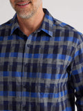 Benny Cotton Brush Shirt | Galactic Cobalt
