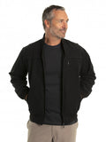 Microfibre Bomber Jacket | Black