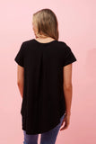 Moon Phase Printer Tee | Black